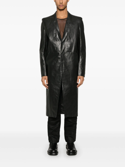 Black coat, full body view