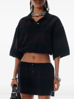 T BY ALEXANDER WANG - Women Mini Deconstructed Polo Skirt - Image 2