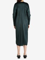PLEATS PLEASE ISSEY MIYAKE - Women Merry Bicolor Coat - Image 3
