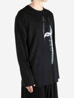 YOHJI YAMAMOTO POUR HOMME - Men Combed Single Jersey Basic LS Tee - Image 2