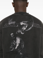 OFF WHITE - Men Bw S.Matthew Skate Crewneck Sweatshirt - Image 4
